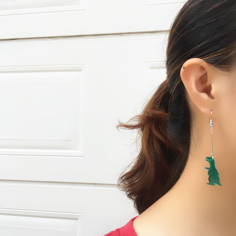 Acrylic Dinosaur Monster Earrings (Minimo de Compra 2) MIC-ChouT046