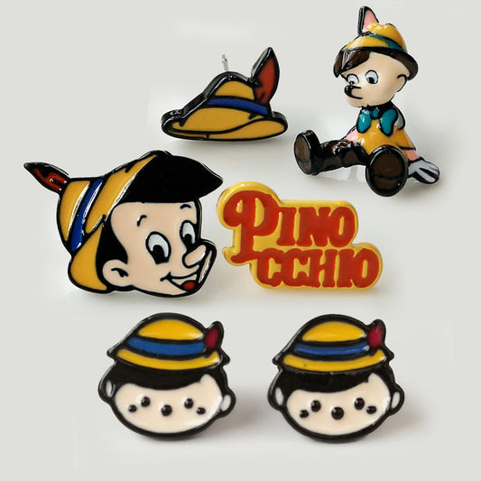 Pinochio Cartoon Earrings (Minimo de Compra 2) MIC-SYM013