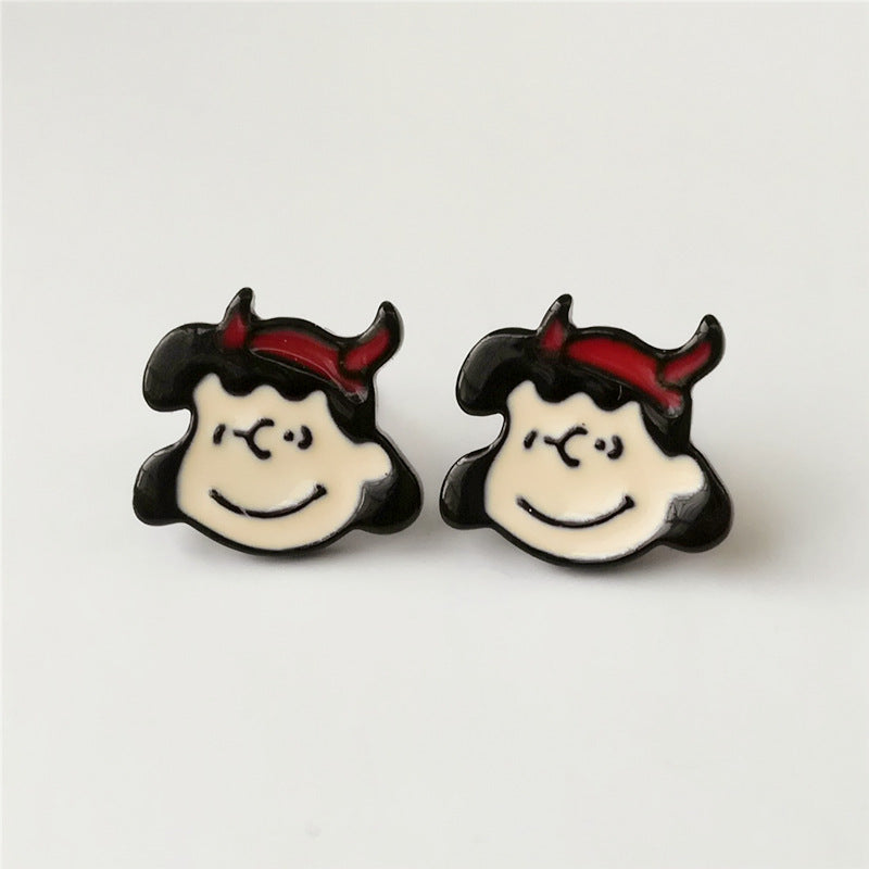 Earrings Alloy Cartoon Peanuts Minimo de compra 2 SYM004