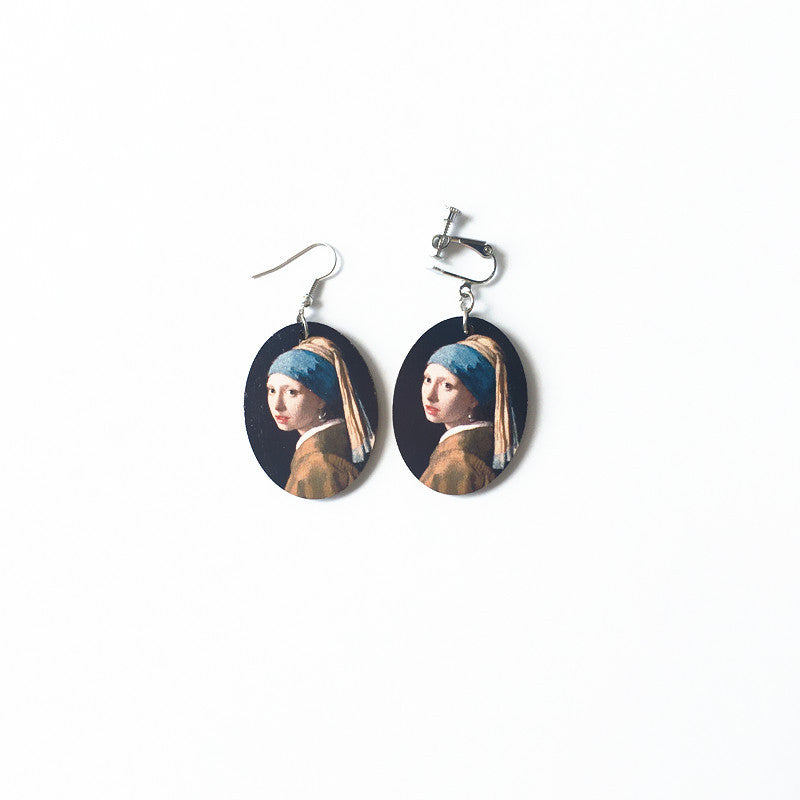 Acrylic Revival Oil Painting Earrings MIC-ChouT007