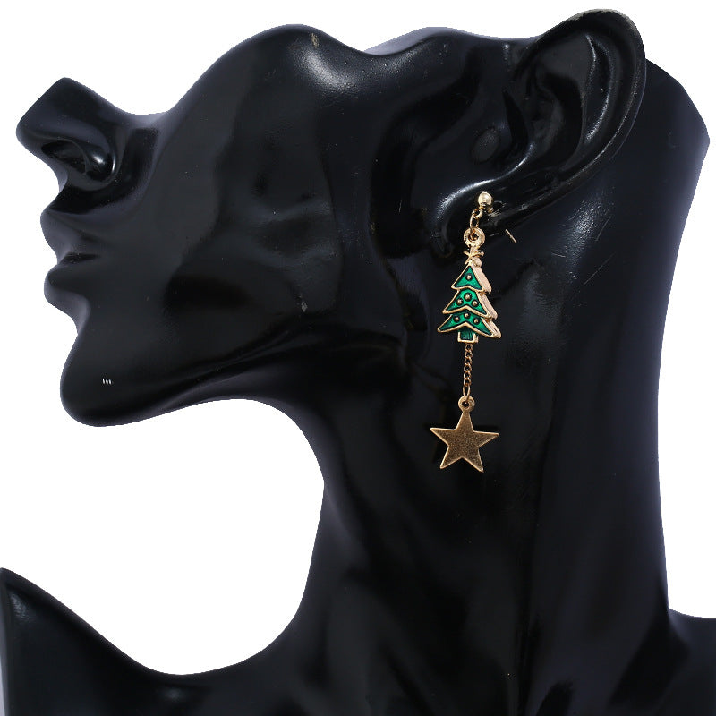 Alloy Christmas series earrings (Minimo de Compra 2) MYA-ZuanL002