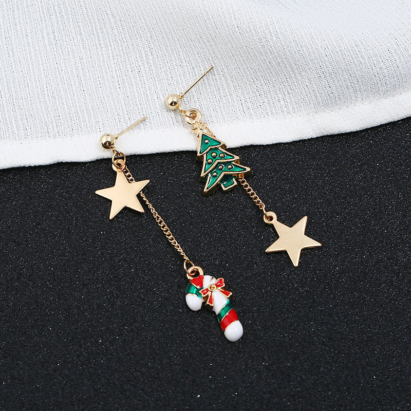 Alloy Christmas series earrings (Minimo de Compra 2) MYA-ZuanL002