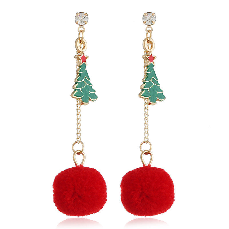 Alloy Christmas series earrings (Minimo de Compra 2) MIC-ZuanL004