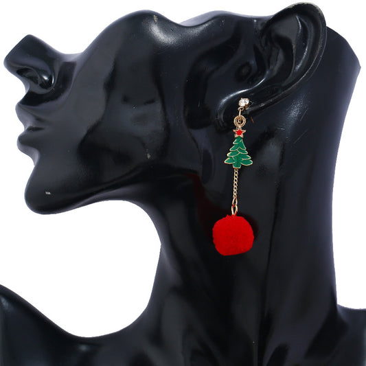 Alloy Christmas series earrings (Minimo de Compra 2) MIC-ZuanL004