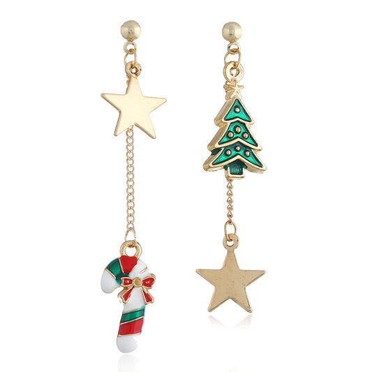 Alloy Christmas series earrings (Minimo de Compra 2) MYA-ZuanL002