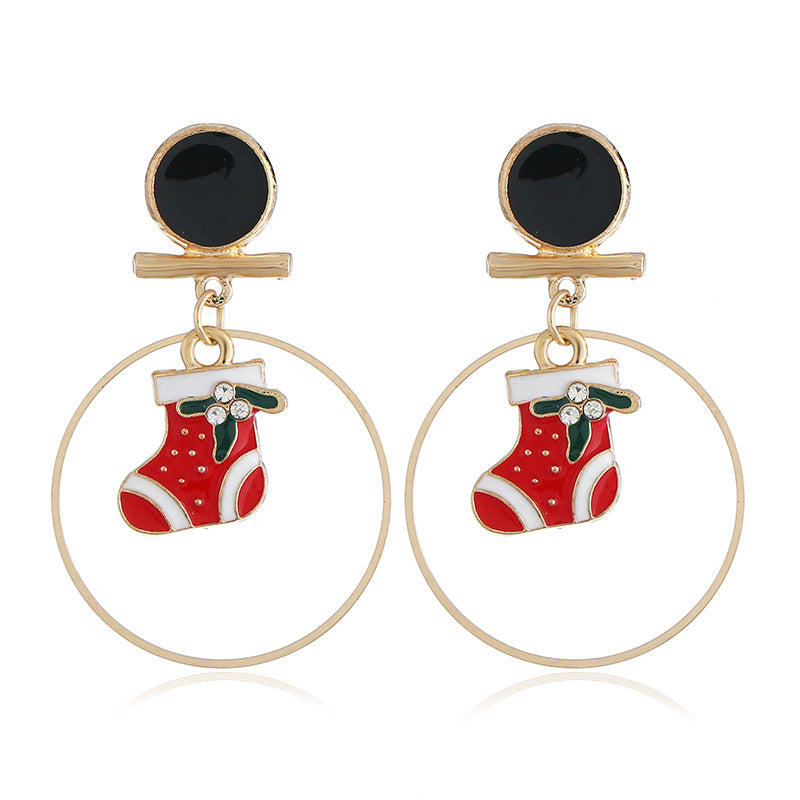 Alloy Christmas series earrings (Minimo de Compra 2) MYA-ZuanL001