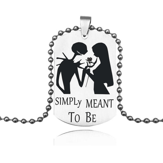 Necklaces Stainless Steel Skull Jack Couple (M) Minimo de compra 6 Fangt001