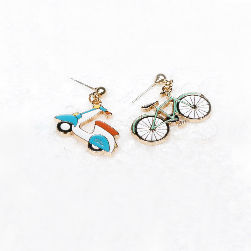 Alloy Exquisite Motorcycle Earrings (Minimo de Compra 2) MIC-QiR037