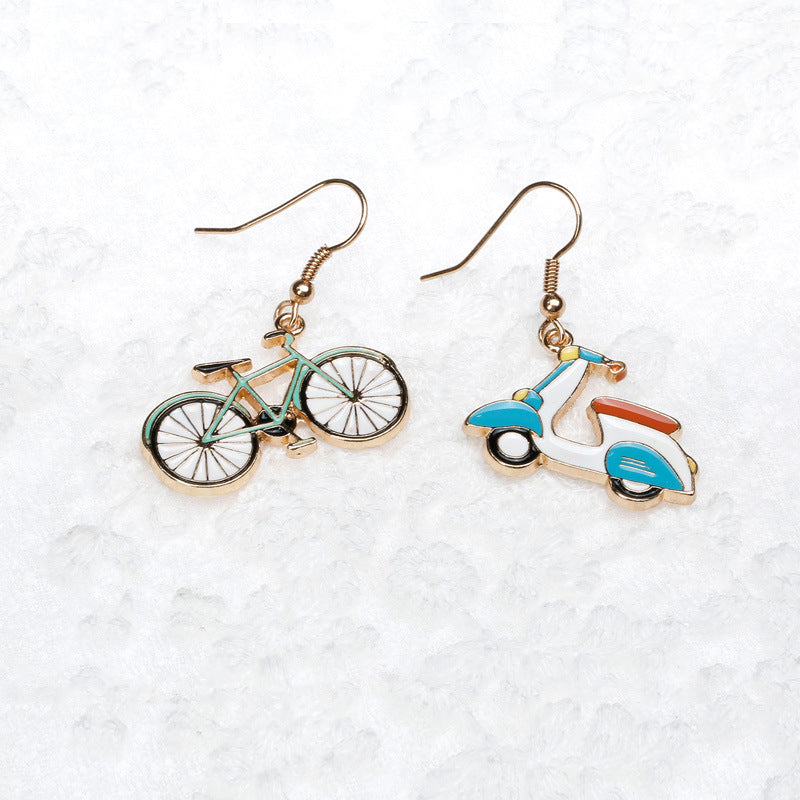 Alloy Exquisite Motorcycle Earrings (Minimo de Compra 2) MIC-QiR037