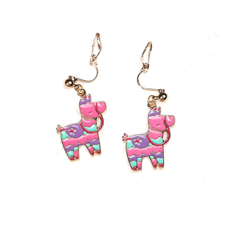 Alloy cute cartoon cactus earrings (Minimo de Compra 10) MIC-QiR045