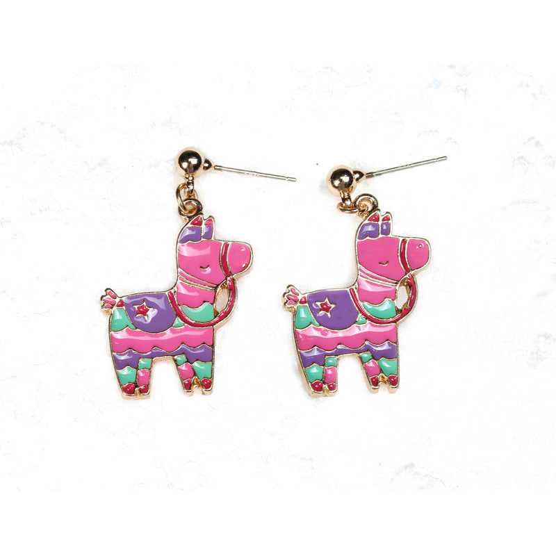 Alloy cute cartoon cactus earrings (Minimo de Compra 10) MIC-QiR045