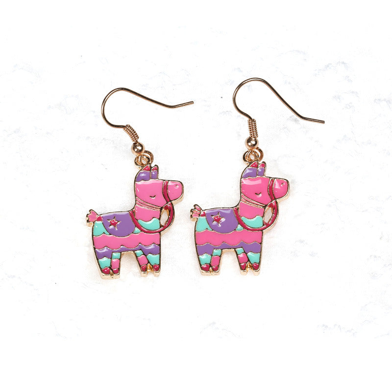 Alloy cute cartoon cactus earrings (Minimo de Compra 10) MIC-QiR045