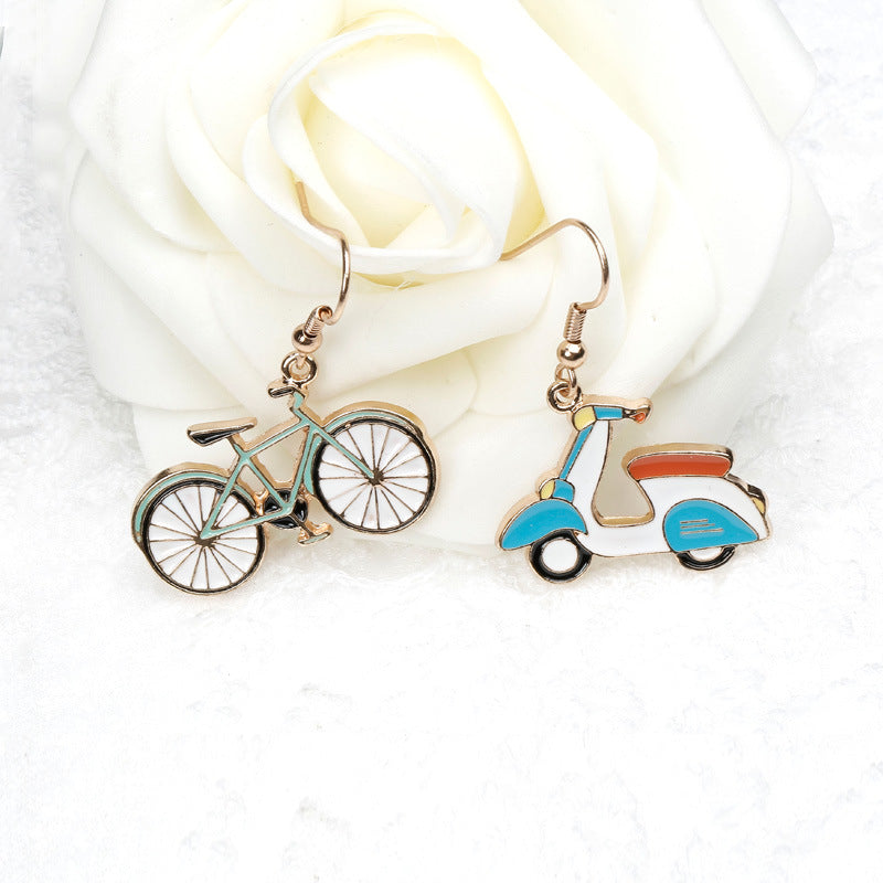 Alloy Exquisite Motorcycle Earrings (Minimo de Compra 2) MIC-QiR037