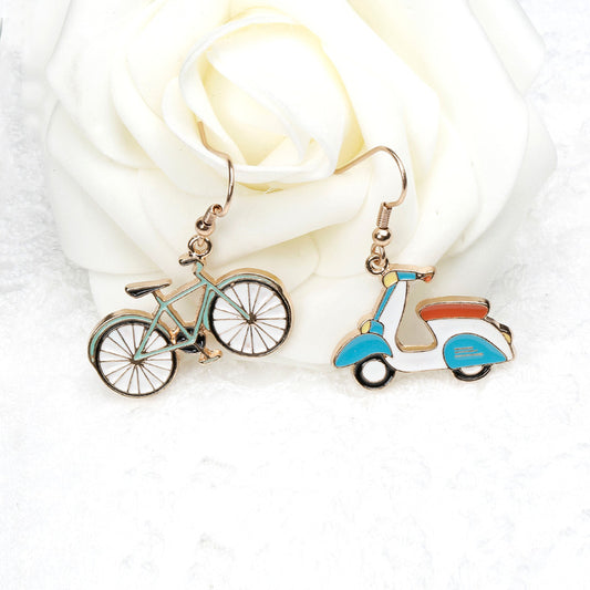 Alloy Exquisite Motorcycle Earrings (Minimo de Compra 2) MIC-QiR037