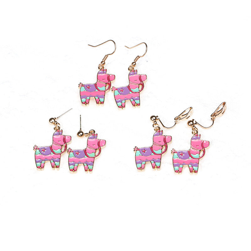 Alloy cute cartoon cactus earrings (Minimo de Compra 10) MIC-QiR045