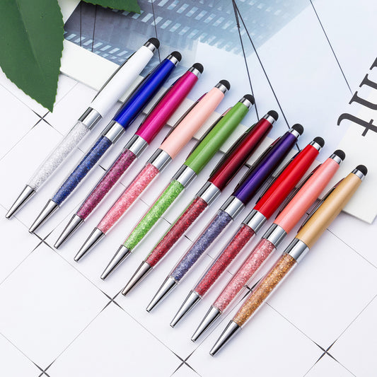 Diamond Metal Pen Handwriting Capacitive Ballpoint Pen Huah035