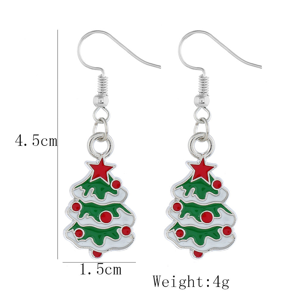 Alloy Christmas series earrings (Minimo de Compra 2) MYA-ZuanL007