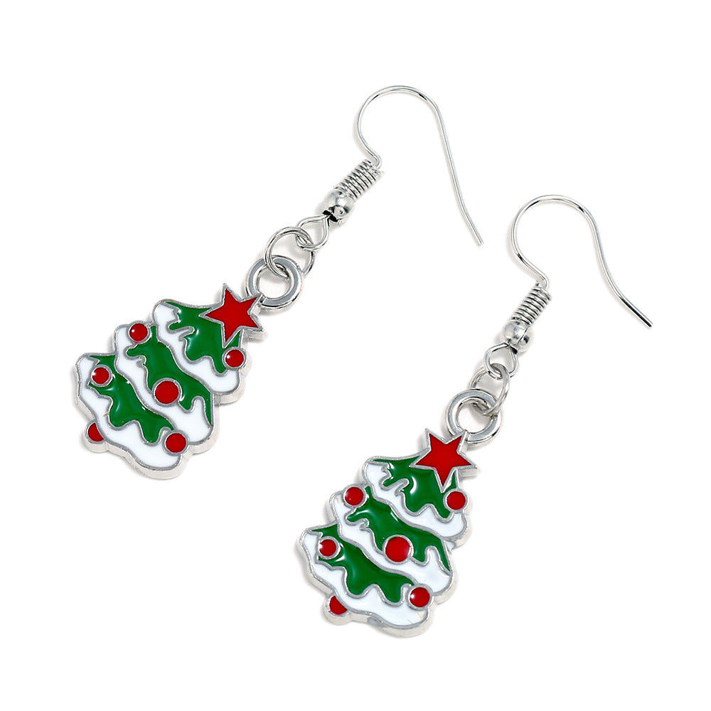 Alloy Christmas series earrings (Minimo de Compra 2) MYA-ZuanL007