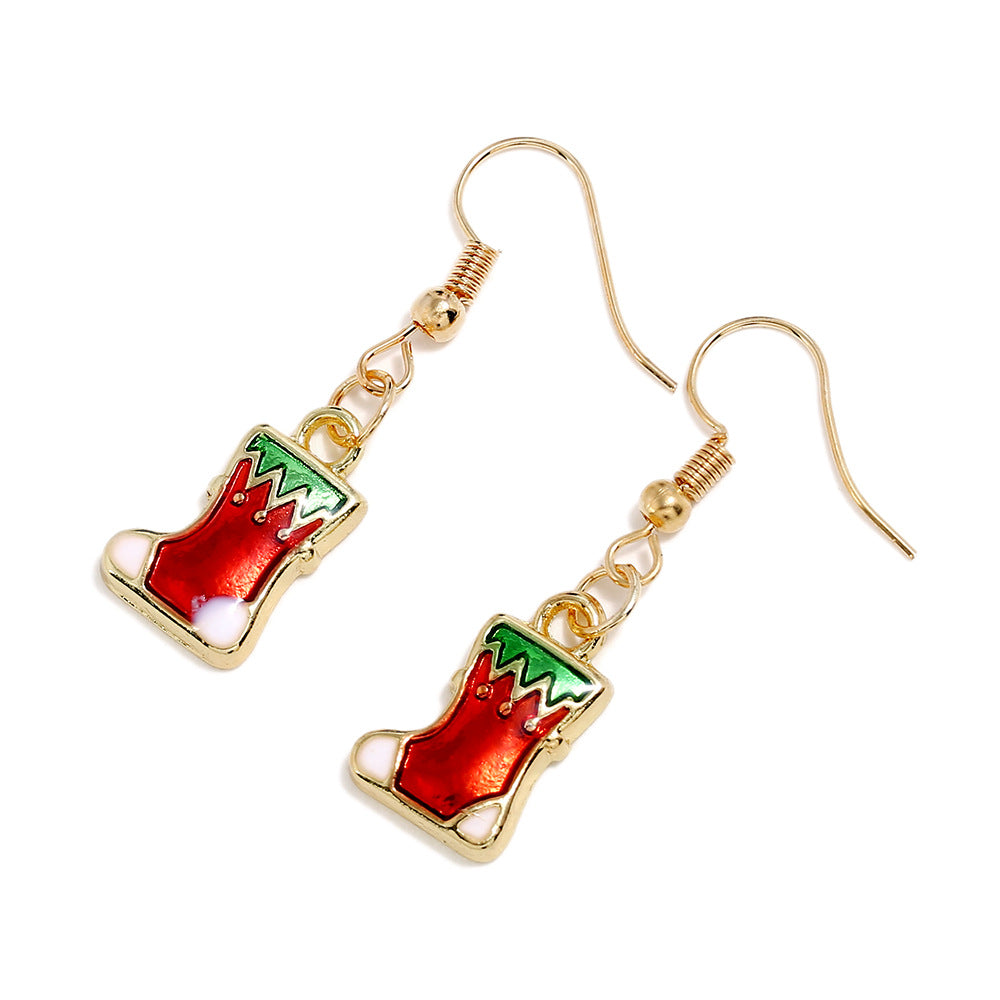 Alloy Christmas series earrings (Minimo de Compra 2) MIC-ZuanL05