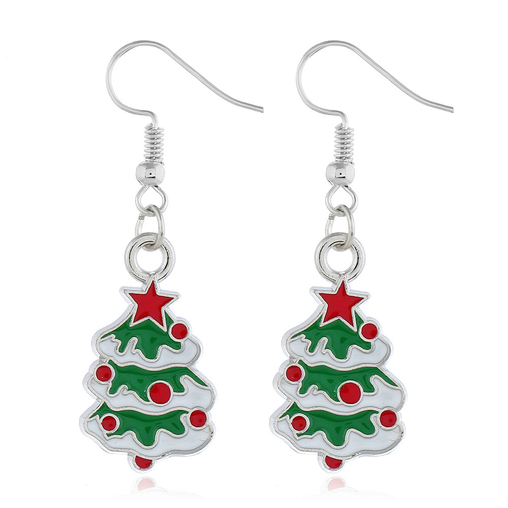 Alloy Christmas series earrings (Minimo de Compra 2) MYA-ZuanL007