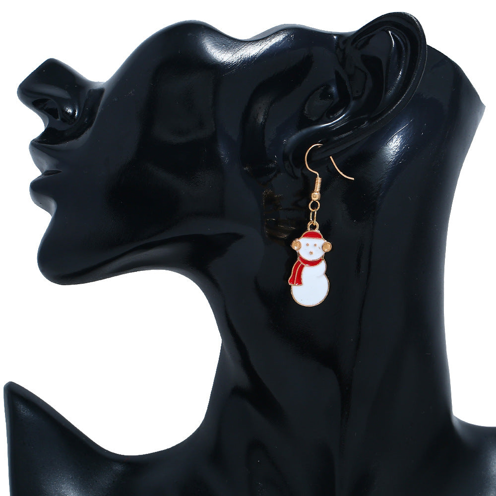 Alloy Christmas series earrings (Minimo de Compra 2) MIC-ZuanL006