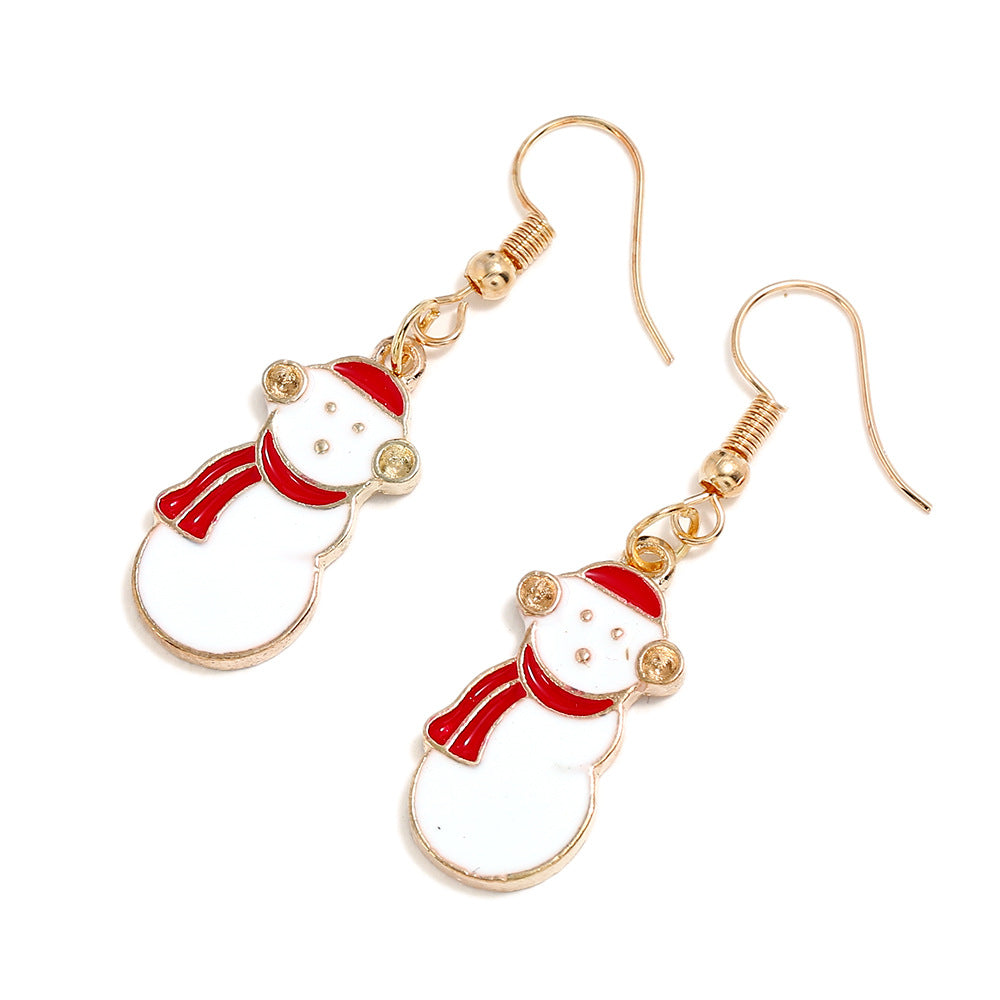 Alloy Christmas series earrings (Minimo de Compra 2) MIC-ZuanL006