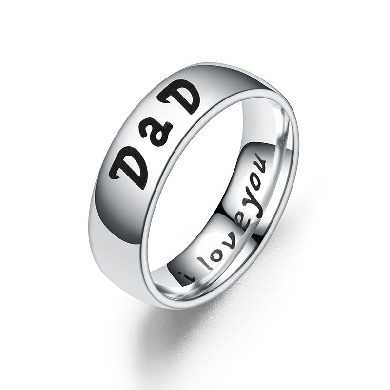 Stainless Steel Family Ring MIC-TS007