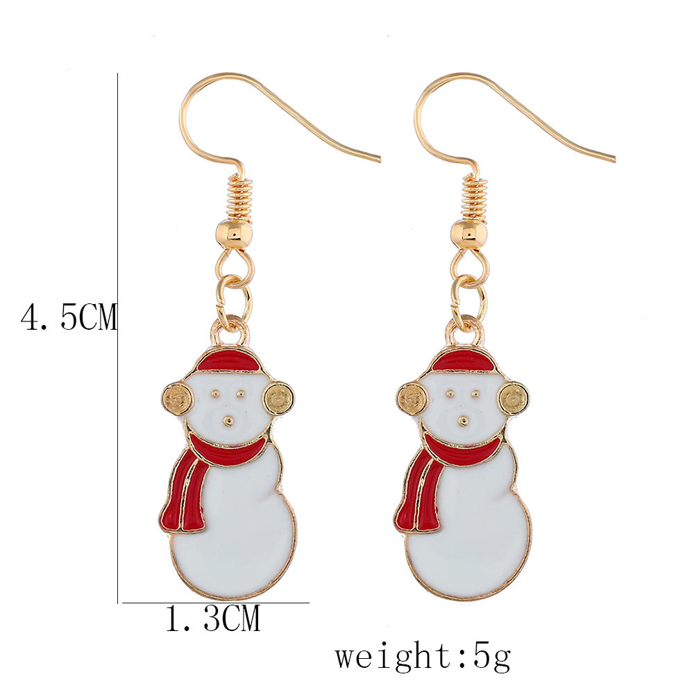 Alloy Christmas series earrings (Minimo de Compra 2) MIC-ZuanL006