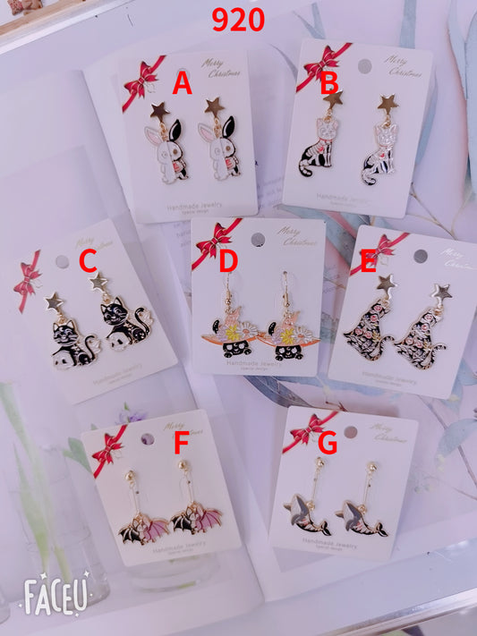 Alloy Cute Fresh Earrings 12PCS MIC-MiaoY920