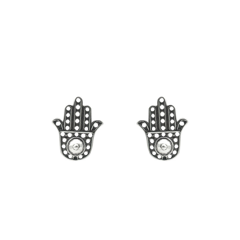 S925 sterling silver palm earrings MIC-DeL001