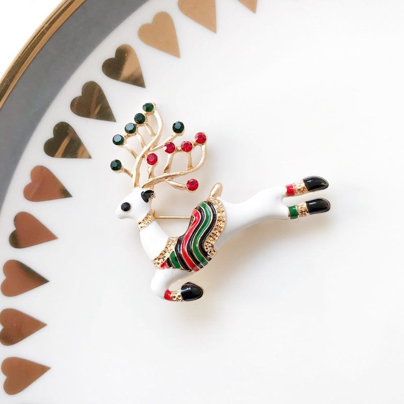 Alloy snowflake snowman elk brooch (Minimo de compra 2) MIC-YiM043