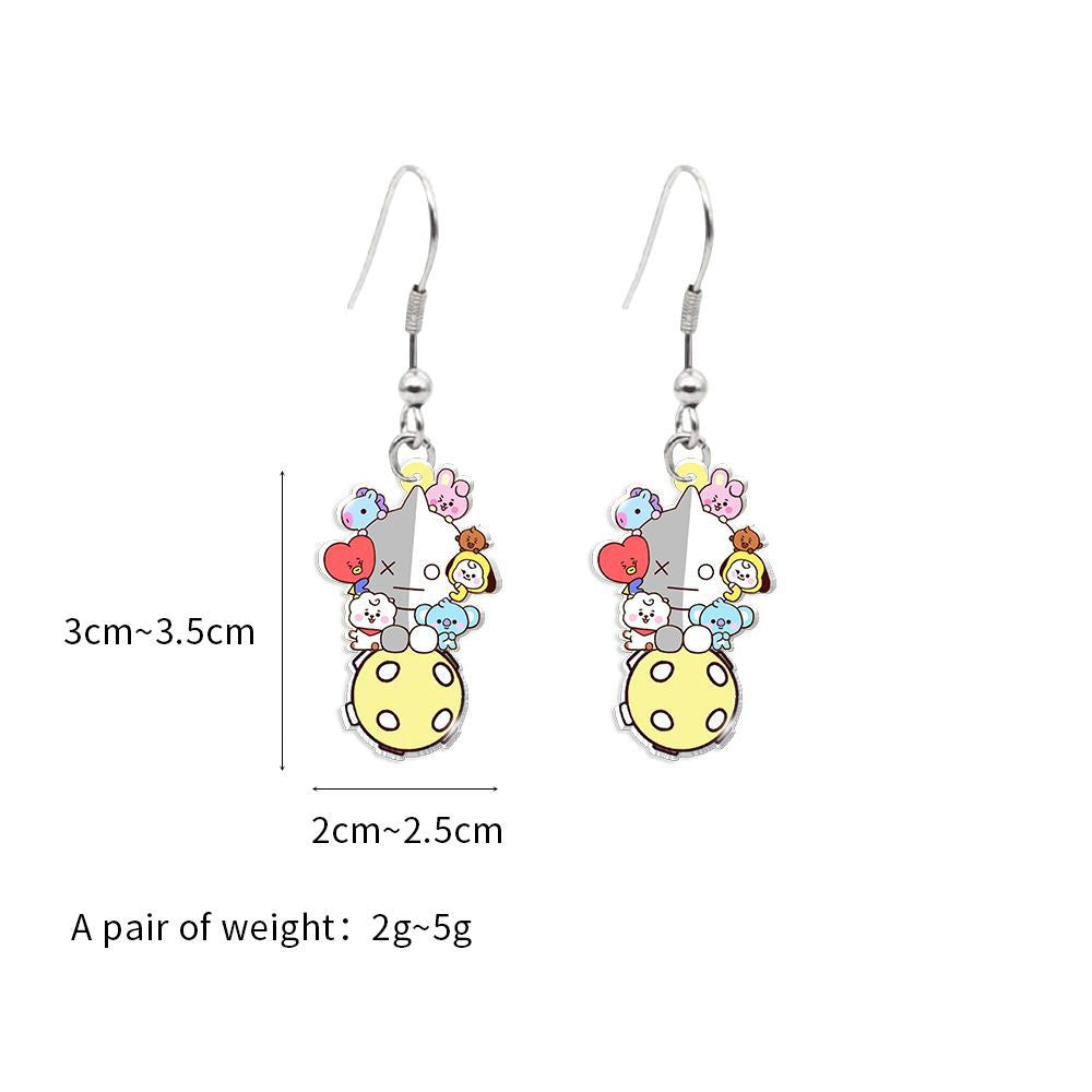 Alloy cartoon earrings (Minimo de compra 5) MIC-XiangL106