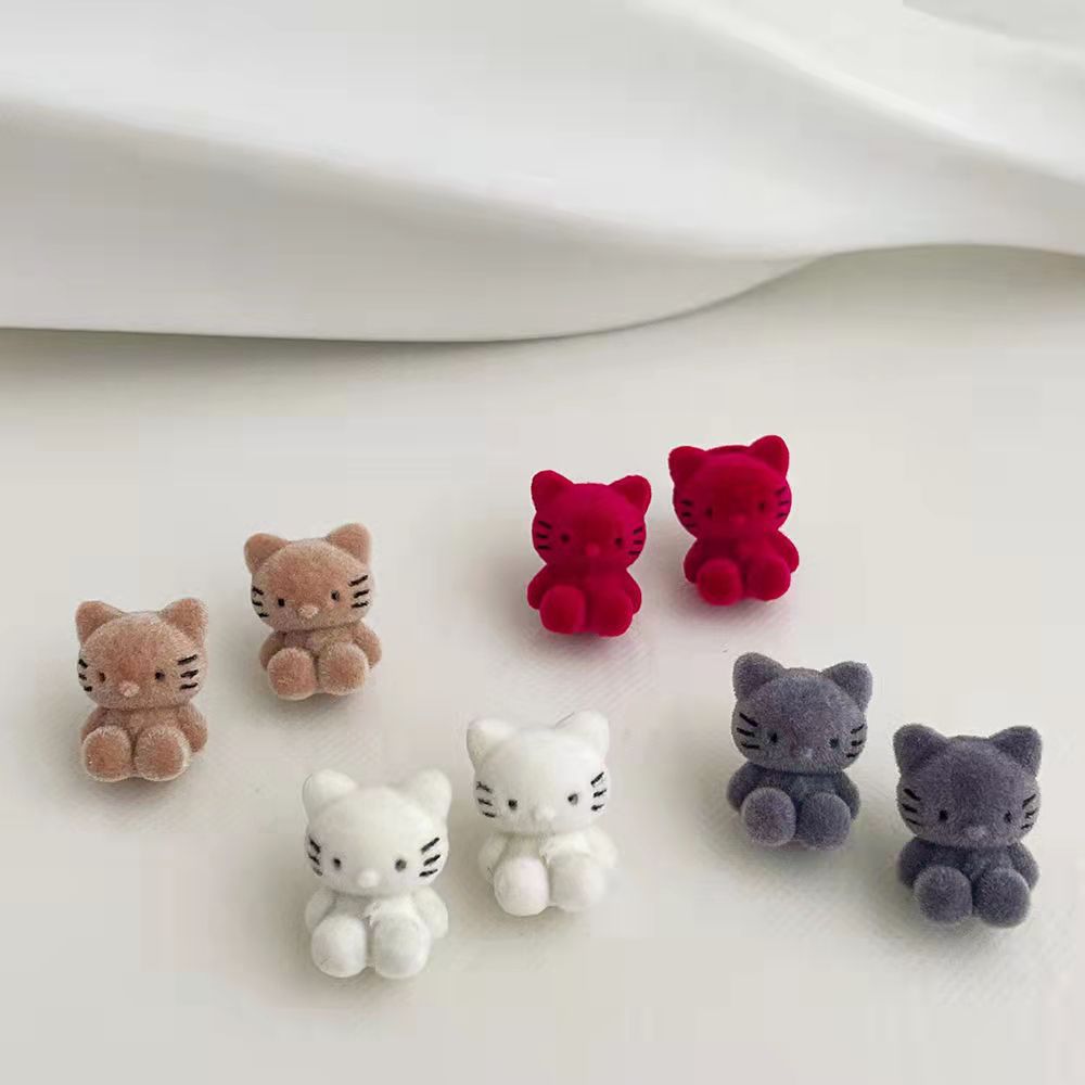 Velvet Cute Cat Earrings MIC-LuH001