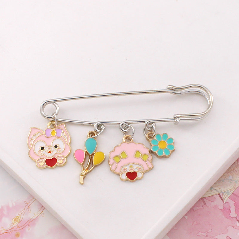 Alloy cartoon animal brooch (Minimo de compra 2) MIC-LiY018