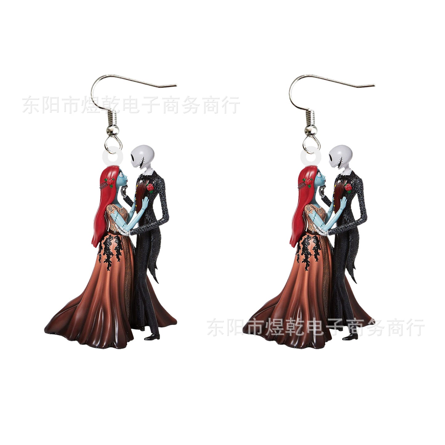 Acrylic cartoon Christmas horror night earrings (Minimo de Compra 10)  MIC-YuQ007