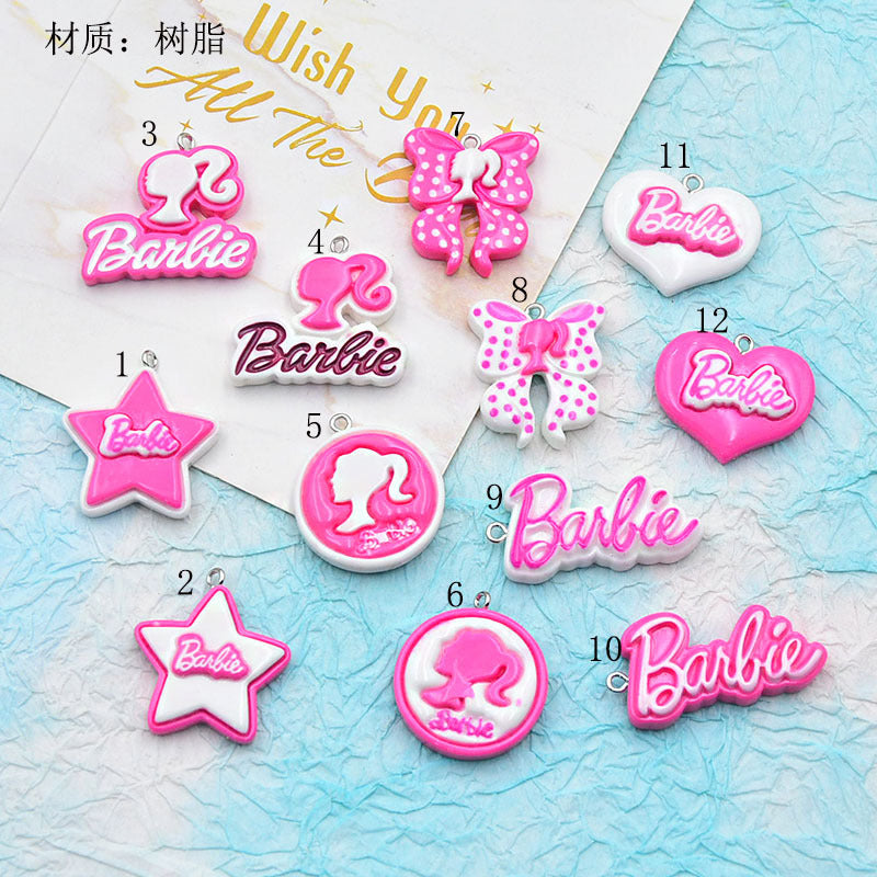 Resin Barbie Bow Five pointed Star Accessories MYA-ZhiB004