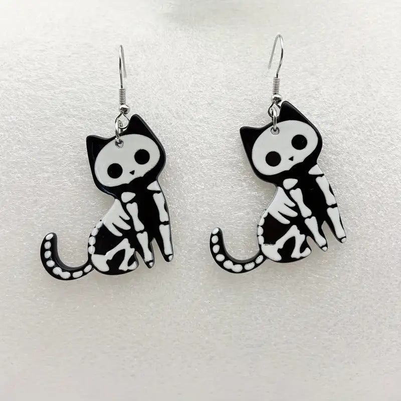 Acrylic skull earrings (Minimo de compra 2) MIC-AnD010