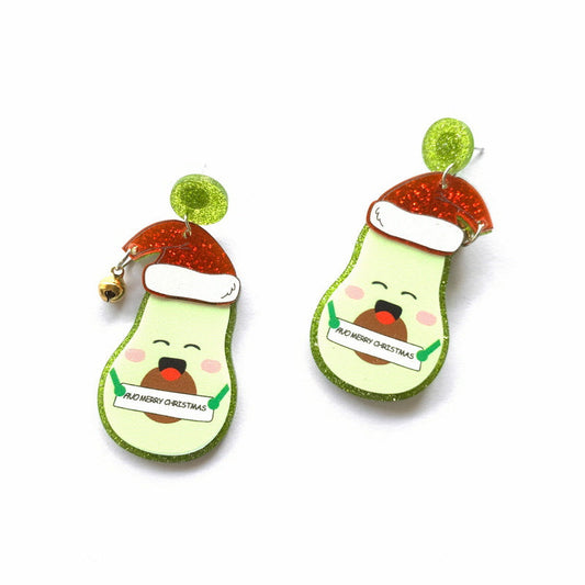 Acrylic Christmas hat earrings MYA-XueP051