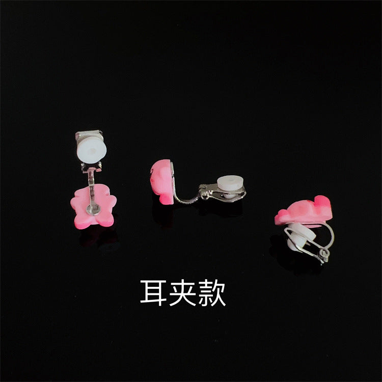 Resin cute cartoon sweet earrings (Minimo de Compra 2) MIC-WWHM054