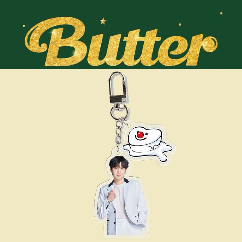 Acrylic BUTTER keychain MIC-XingY002