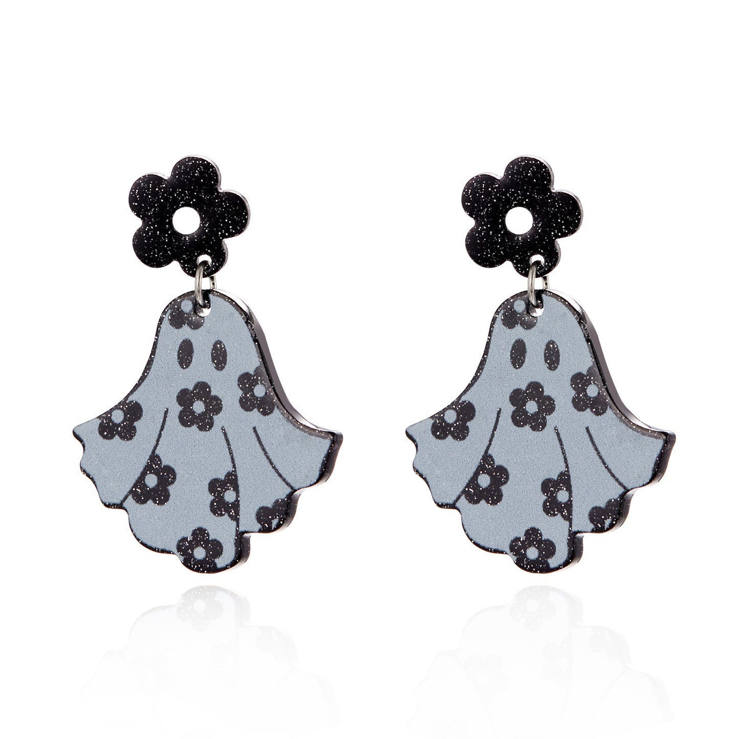 Alloy Halloween Ghost Skull Earrings MIC-ChuY004