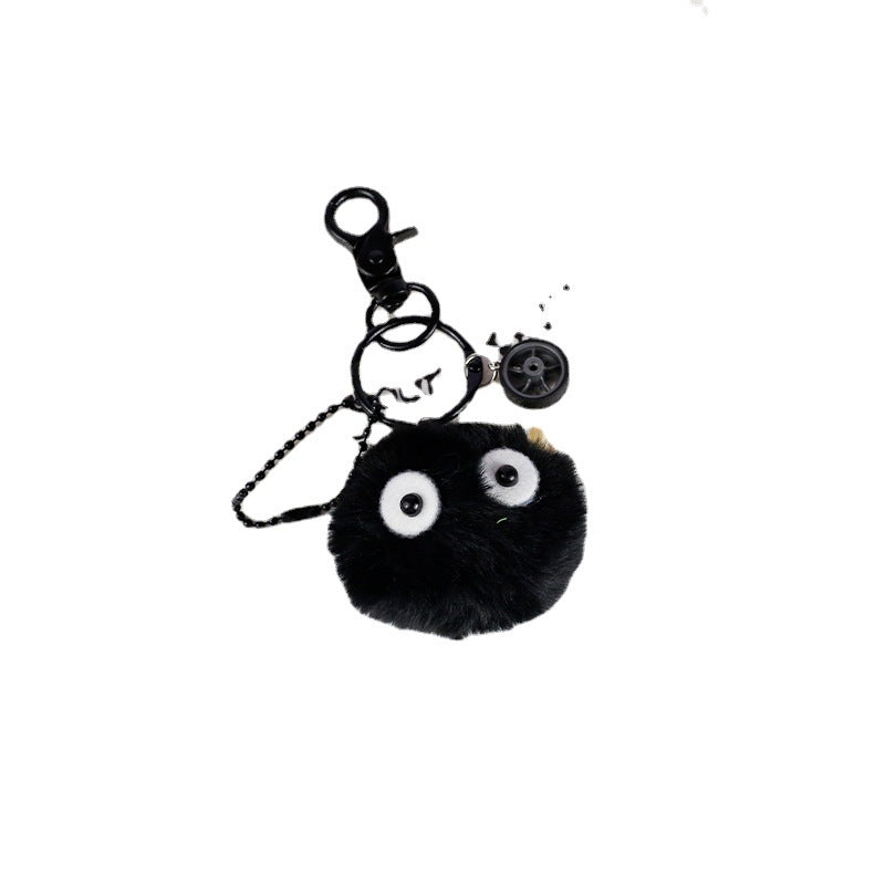 plastic small coal ball keychain Shum001