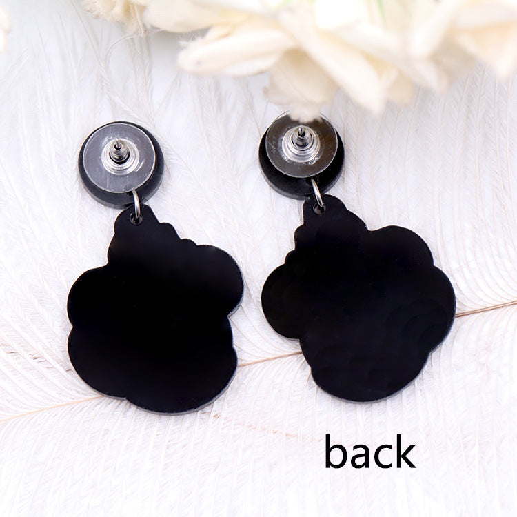 Acrylic Candy Lantern Cream Earrings (Minimo de compra 5) MIC-XiaoY058