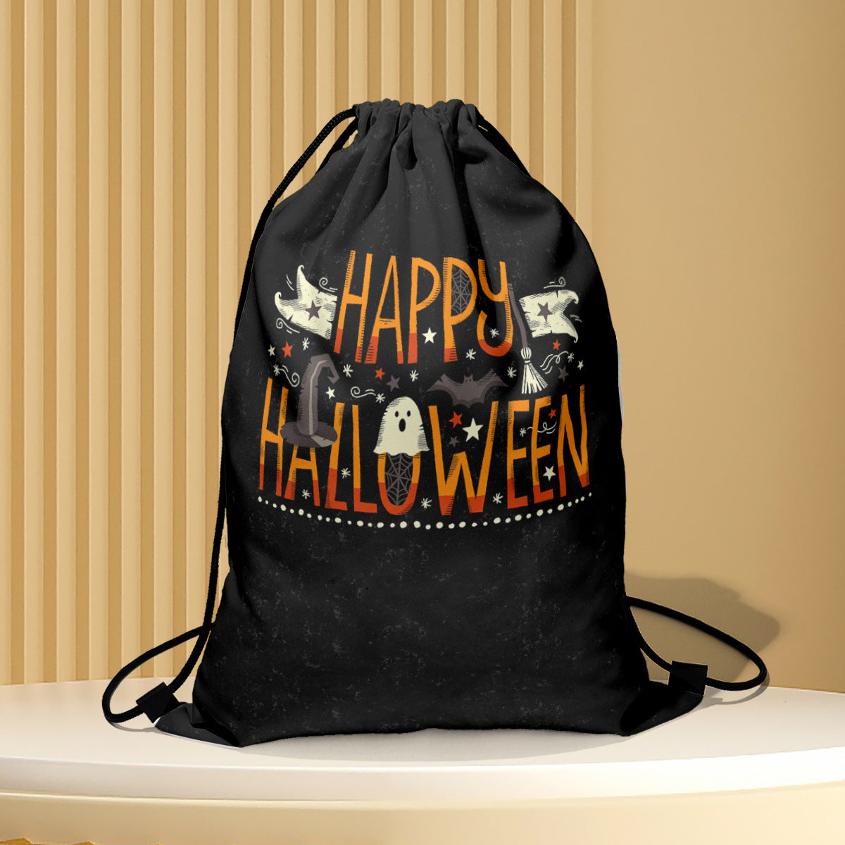 Polyester Halloween drawstring backpack (Minimo de Compra 2) MIC-QB003