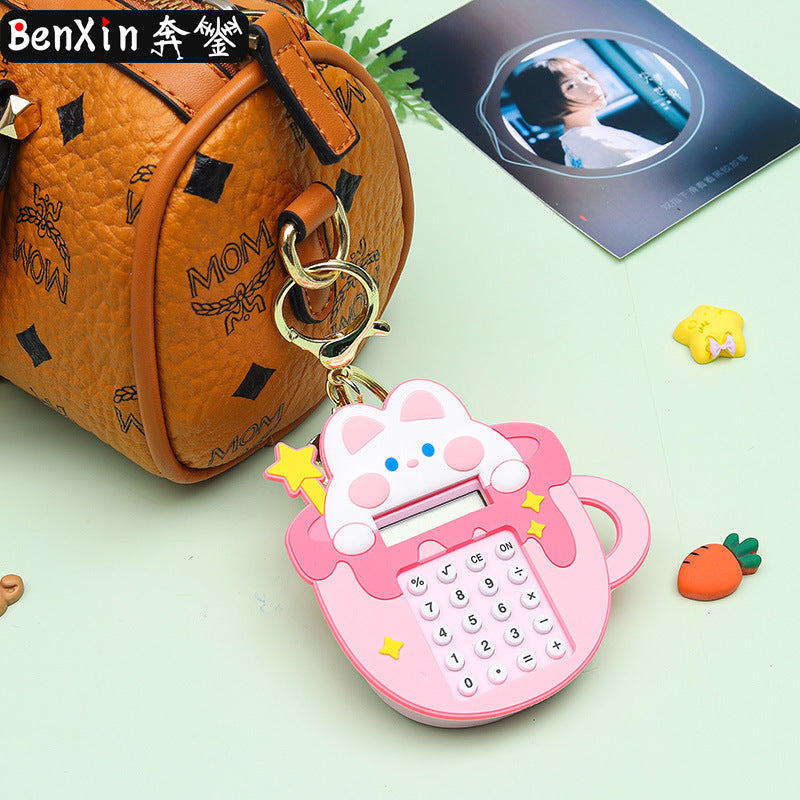 PVC new cute tea cup cartoon keychain MIC-BenX002