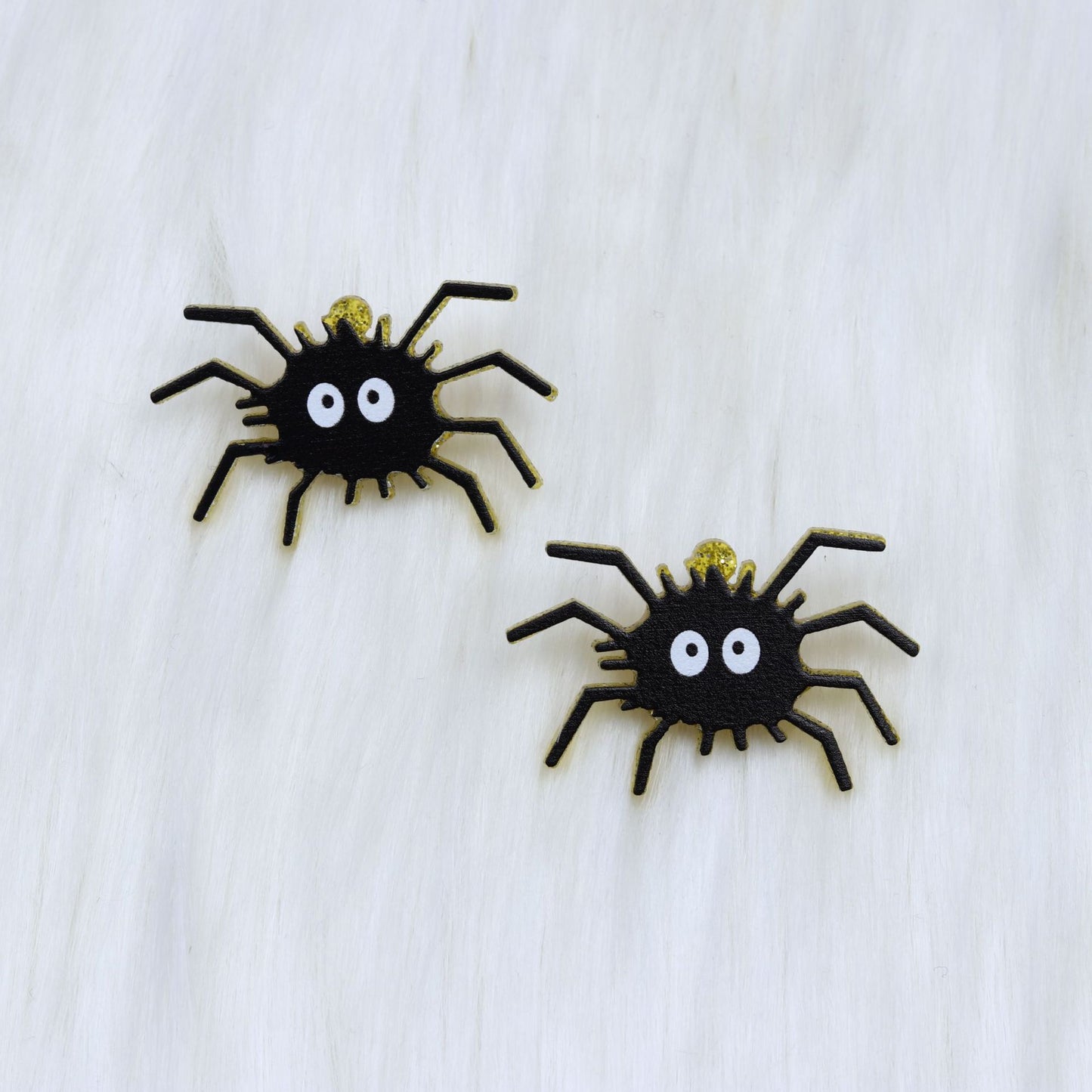 Acrylic Halloween Pumpkin Bat Earrings (Minimo de Compra 2) MYA-DuA044