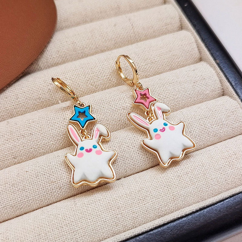 Alloy cute rabbit earrings MYA-BLD094