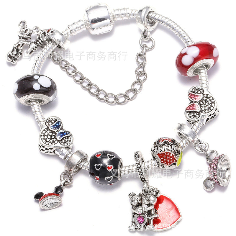 Alloy DIY Pandora Cartoon Bracelet MIC-LiY029