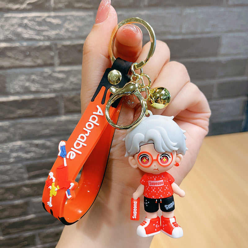 PVC cute trendy and cool male keychain MIC-MLZ019