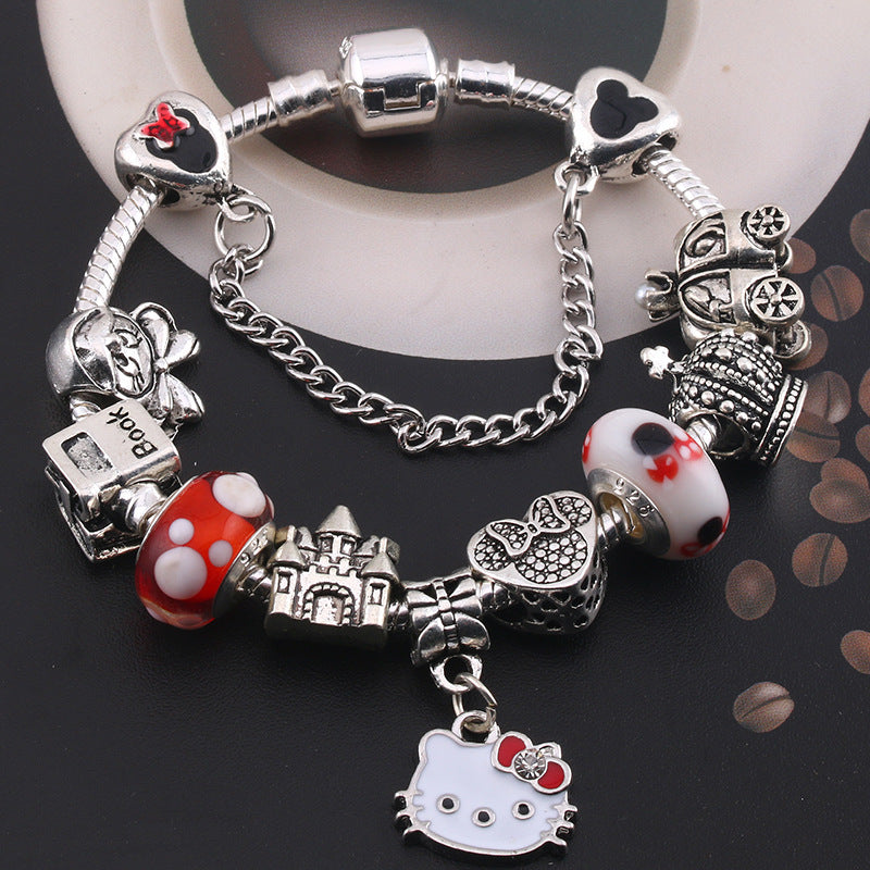 Alloy DIY Pandora Cartoon Bracelet MYA-LiY025